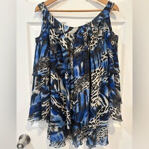 Elegant Mix Pattern Blouse